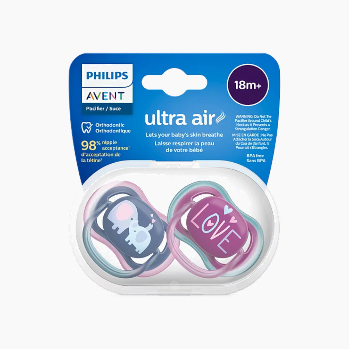 Philips Avent Ultra Air Soother (18+ Months) 2 Pack