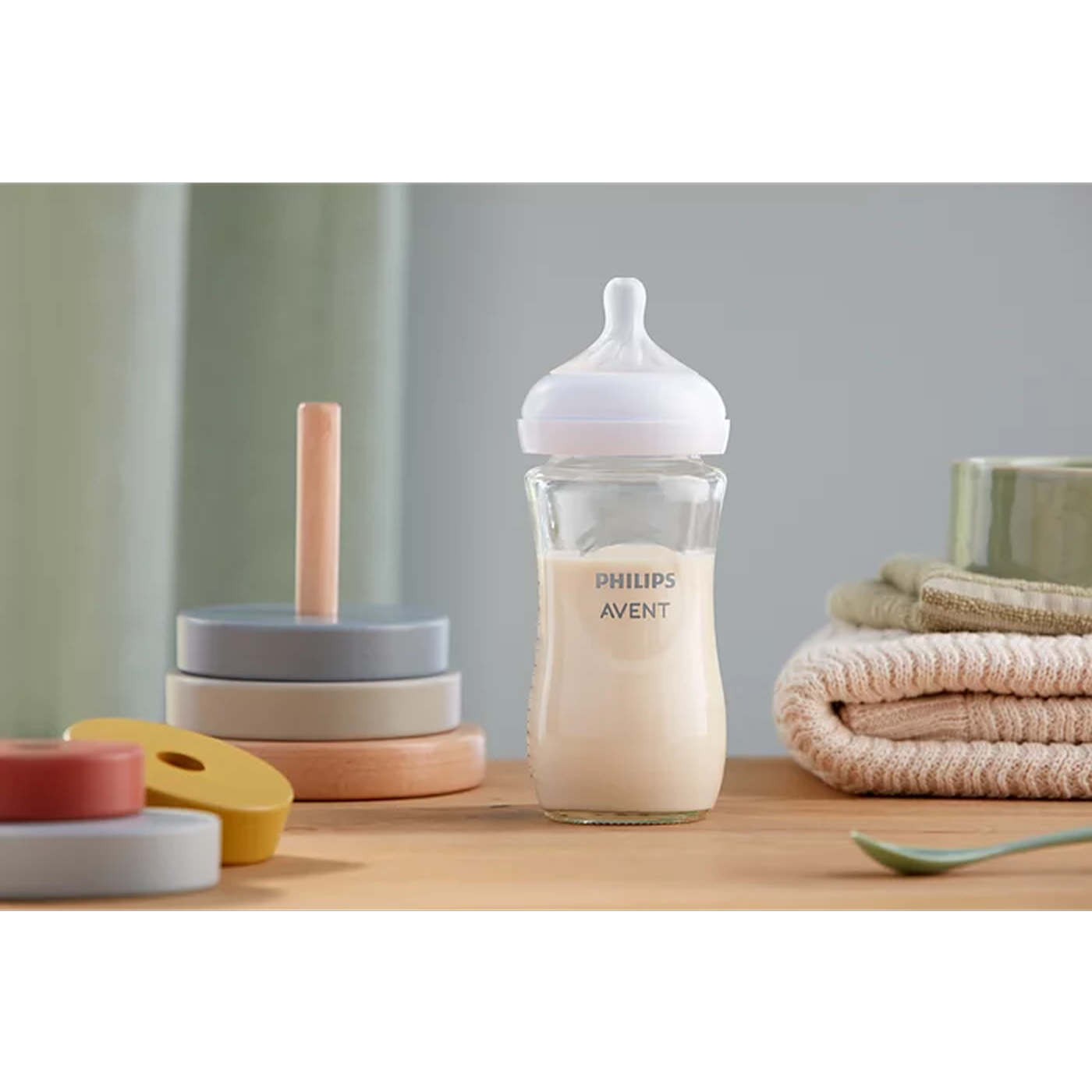 Philips Avent Natural 3.0 Glass Bottle (8 Oz) 1 Pack