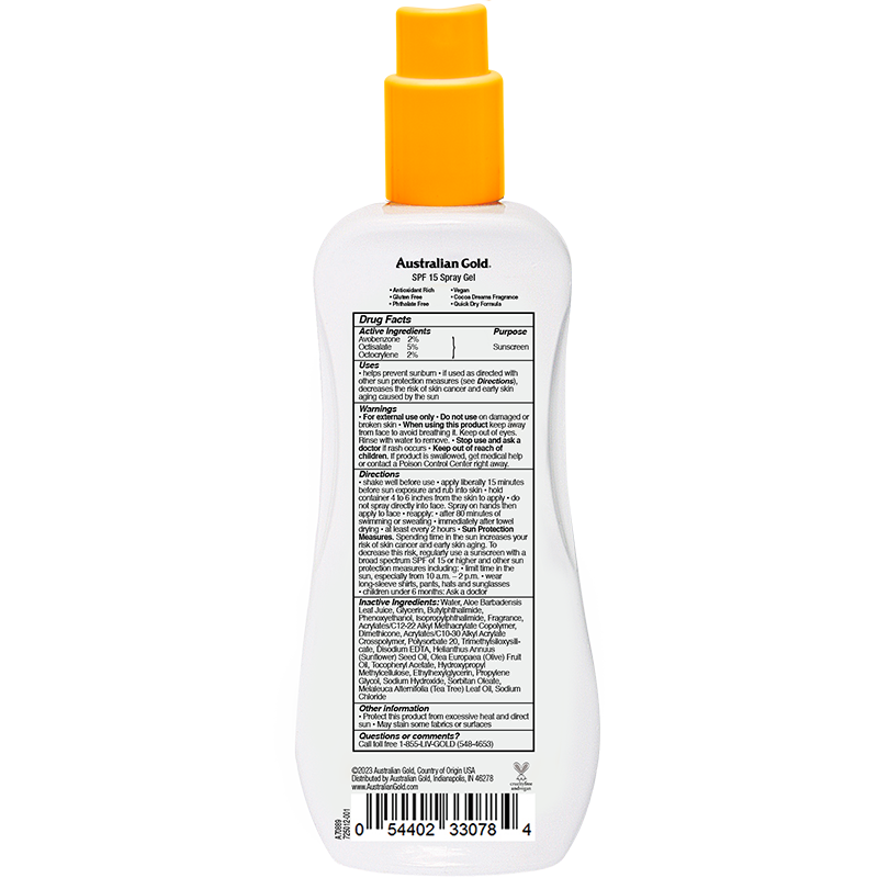 Australian Gold Ultimate Hydration Spray Gel Sunscreen