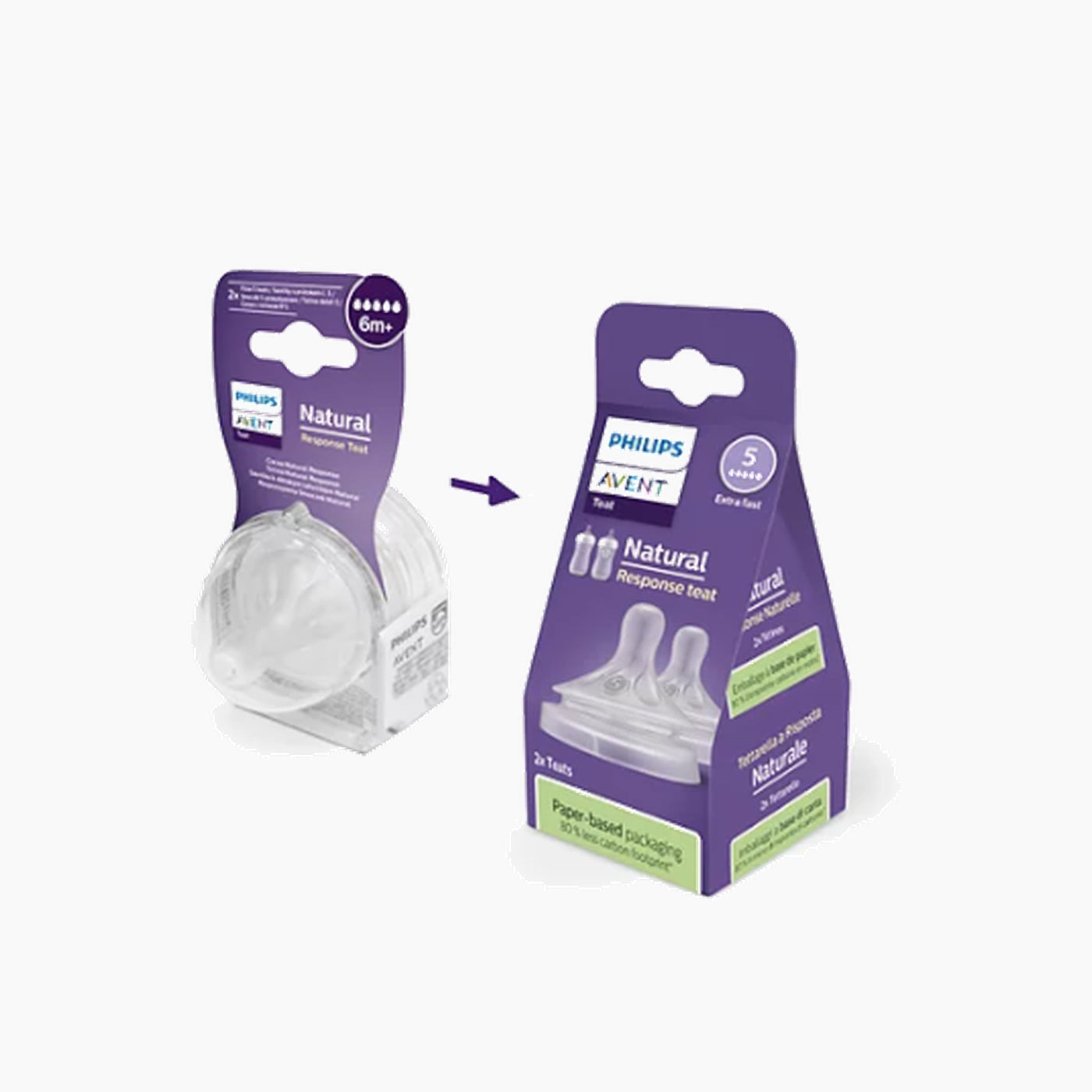 Avent Natural Teat (Fast Flow) 5 Hole