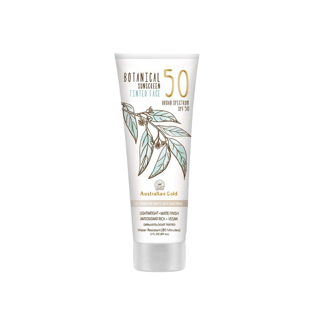 Australian Gold BOTANICAL SPF 50 TINTED FACE FAIR-LIGHT 3 FL OZ
